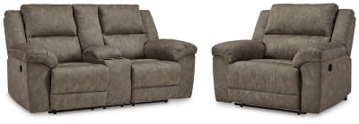 Laresview Reclining Loveseat and Oversized Recliner