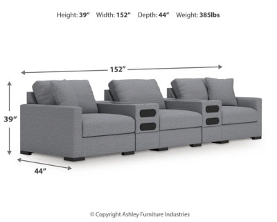 Omaha by Ashley 5-Piece Sectional with Audio Consoles