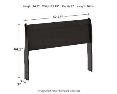 Huey Vineyard Queen Sleigh Headboard
