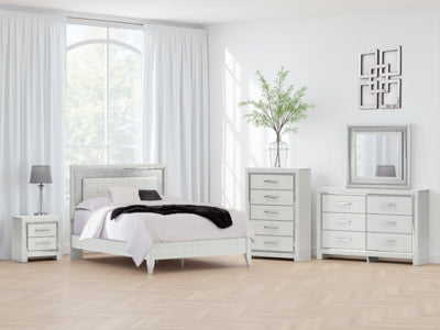 Zyniden Queen Upholstered Panel Bed