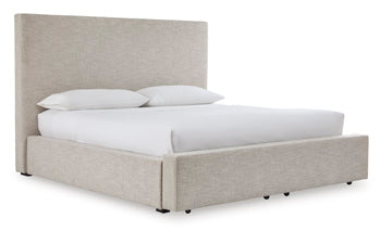 Kristiland King/California King Upholstered Headboard/Storage Footboard/roll Slats