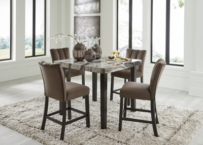 Jazmore Counter Height Dining Table and 4 Barstools