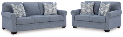Carissa Manor Sofa and Loveseat