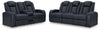 Fyne-Dyme Power Reclining Sofa and Loveseat