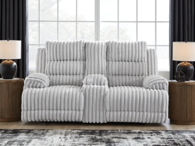 Technique Power Reclining Loveseat with Console