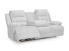 Technique Power Reclining Sofa with Drop Down Table
