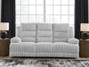 Technique Power Reclining Sofa with Drop Down Table