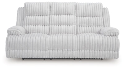 Technique Power Reclining Sofa with Drop Down Table
