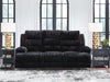 Technique Power Reclining Sofa with Drop Down Table
