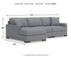 Omaha by Ashley 3-Piece Sectional with Chaise
