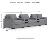 Omaha by Ashley 5-Piece Sectional with Audio Consoles