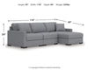 Omaha by Ashley 3-Piece Sectional with Chaise
