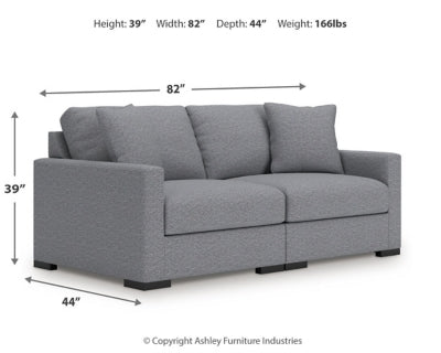 Omaha by Ashley 2-Piece Sectional Loveseat