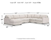 Omaha by Ashley 6-Piece Sectional with Chaise