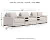 Omaha by Ashley 5-Piece Sectional with Audio Consoles