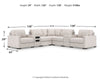Omaha by Ashley 7-Piece Sectional with Audio and Storage Consoles