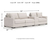 Omaha by Ashley 4-Piece Sectional with Storage Console