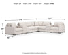 Omaha by Ashley 8-Piece Sectional with Storage Consoles