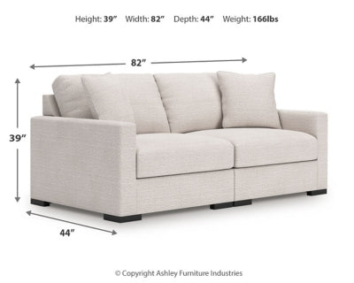 Omaha by Ashley 2-Piece Sectional Loveseat