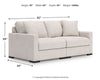 Omaha by Ashley 2-Piece Sectional Loveseat