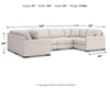 Omaha by Ashley 6-Piece Sectional