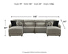 Colleyville 4-Piece Power Reclining Sectional with Chaise