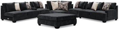 Lavernett 5-Piece Sectional and Ottoman