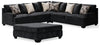 Lavernett 3-Piece Sectional and Oversized Ottoman