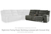 Keensburg Right-Arm Facing Power Reclining Loveseat with Console