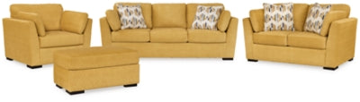 Keerwick Sofa, Loveseat, Oversized Chair and Ottoman