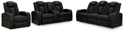Caveman Den Power Reclining Sofa, Loveseat and Recliner