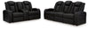 Caveman Den Power Reclining Sofa and Loveseat