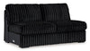 Midnight-Madness Armless Loveseat