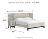 Vessalli King Panel Bed with Extensions