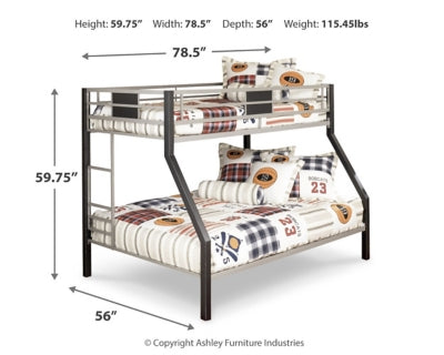 Dinsmore Twin over Full Bunk Bed