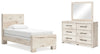 Lawroy Twin Panel Bed, Dresser and Mirror