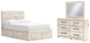 Lawroy Full Panel Storage Bed, Dresser and Mirror