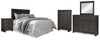 Brinxton King Panel Headboard, Dresser, Mirror, Chest and 2 Nightstands