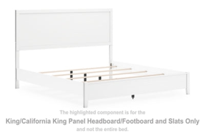 Binterglen King/California King Panel Headboard/Footboard and Slats