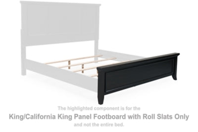 Bambori King/California King Panel Footboard with Roll Slats