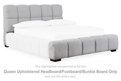 Jesstean Queen Upholstered Headboard/Footboard/Bunkie Board