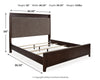 Korestone California King Upholstered Panel Bed