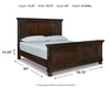 Porter California King Panel Rails