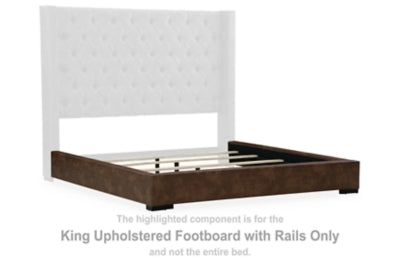 Steenlage King Upholstered Footboard with Rails