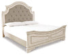 Realyn King Upholstered Panel Bed