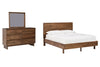 Isanti California King Panel Bed, Dresser and Mirror