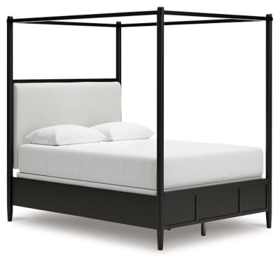 Portdown Queen Upholstered Canopy Bed