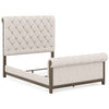 Hillcott Queen Upholstered Headboard/Footboard/Slats