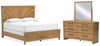Takston King Panel Bed, Dresser and Mirror