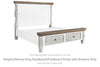 Havalance King/California King Headboard/Footboard Posts/Drawers